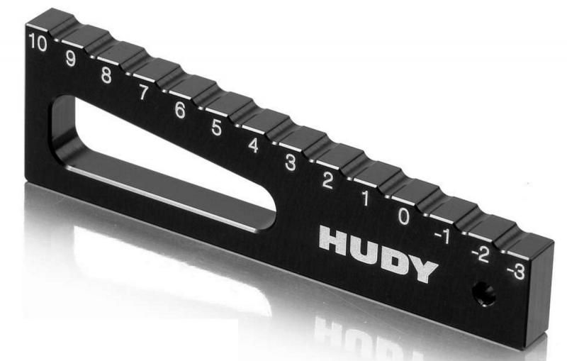 HUDY Chassis Droop Gauge -3 to 10 mm for 1/8, 1/10, 107711