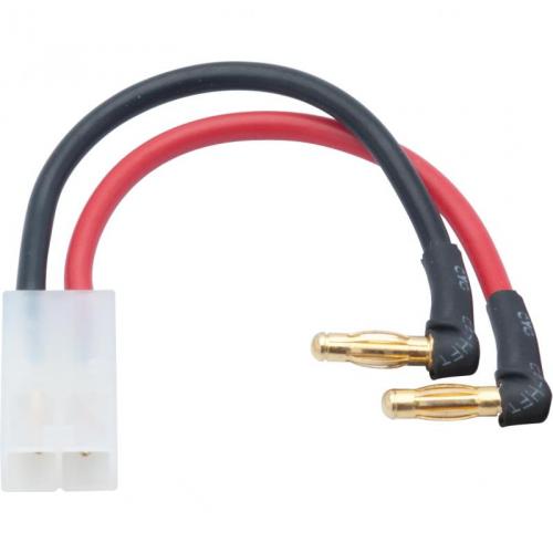 LiPo Hardcase adapter – Tamiya-JST plug to 4mm male plug – 90 angle,95808